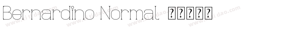 Bernardino Normal字体转换